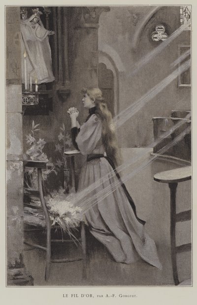 Henry GrevilleによるLe Fil dOrのイラスト 作： Auguste Francois Gorguet