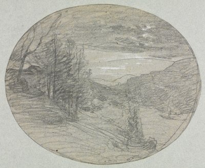 風景、1800年代。 作： Auguste Francois Ravier
