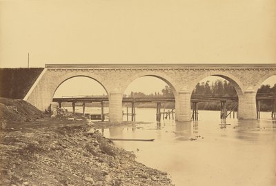 アンドレジューのロワール川にかかる高架橋 作： Auguste Hippolyte Collard