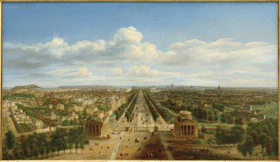 エトワール凱旋門から見たパリの風景 作： Auguste Jean Baptiste Antoine Cadolle