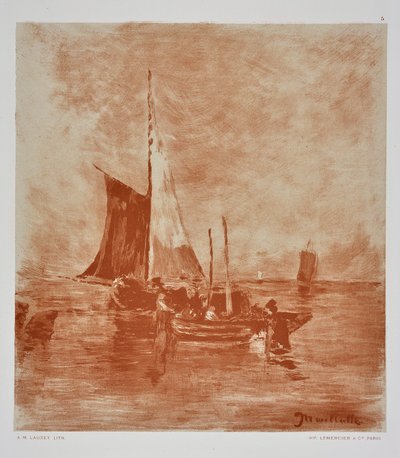 漁船（図面） 作： Auguste Lauzet