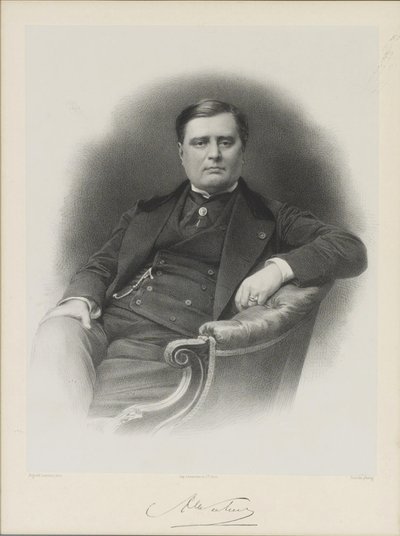 アレクサンドルフロリアンジョセフの肖像、コロナワレフスキー伯爵1810-1868 作： Auguste Lemoine