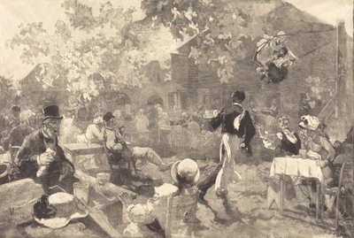 1888年、ヘザーオンドリにて。 作： Auguste Lepere