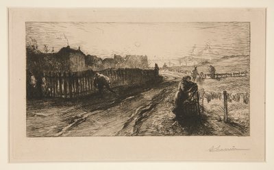要塞で、ポルト・ド・ベルサイユ 作： Auguste Lepere