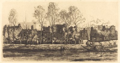 アミアンのソンムの銀行 アミアンのソンムの銀行、1907年。 作： Auguste Lepere