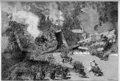 プラドのアリーナの災害、マルセイユ 作： Auguste Lepere