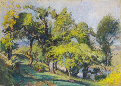 川上の栗の木 作： Auguste Lepere