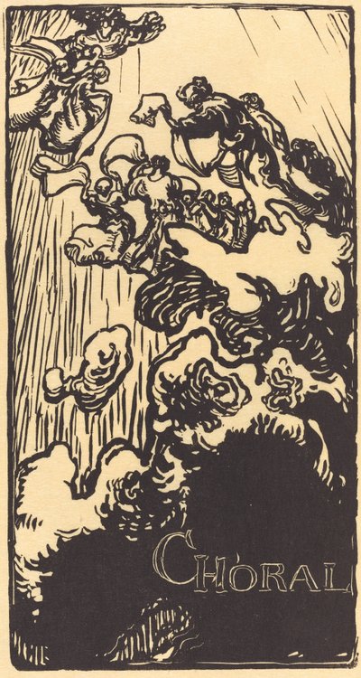 合唱、1897年。 作： Auguste Lepere