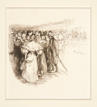 券売機の混雑(?) 作： Auguste Lepere