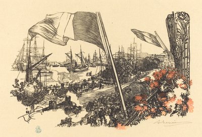 献堂ページ、1900 年発行。 作： Auguste Lepere
