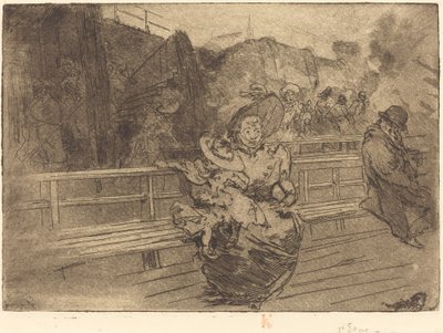グリニッジへの出発 (Depart pour Greenwich) 作： Auguste Lepere