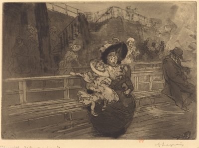 グリニッジへの出発 (Depart pour Greenwich) 作： Auguste Lepere