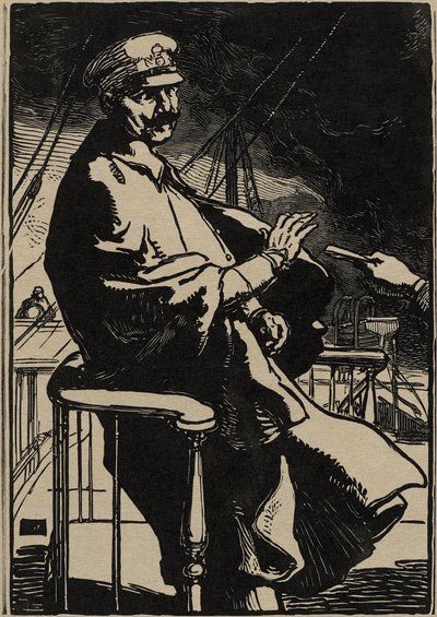 ヨットに乗ったウィリアム皇帝 作： Auguste Lepere