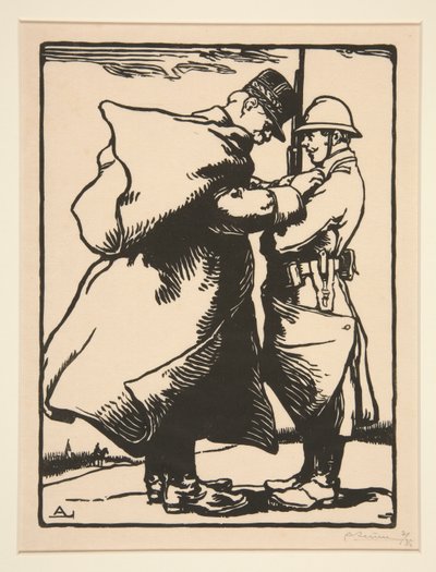 Le G?n?ral Joffre d?core (General Joffre Decorates)、La Guerre de 1914、最初のシリーズ、no. 12 作： Auguste Lepere