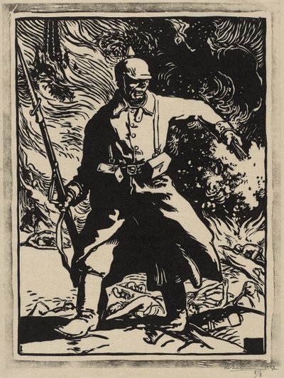 プロイセンの兵士 作： Auguste Lepere