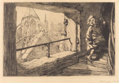 サン・セヴランの屋根 作： Auguste Lepere