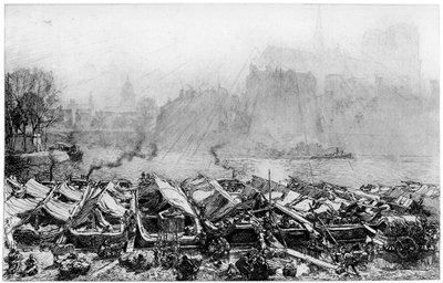 アップルマーケット、c1870-1910 1924 作： Auguste Louis Lepère
