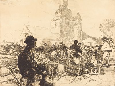 サン・ジャン・ド・モンの家禽市場 サン・ジャン・ド・モンの家禽市場、1892年。 作： Auguste Lepere