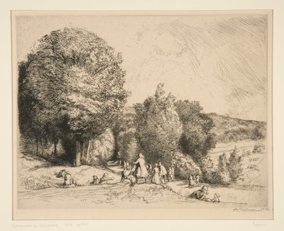 Sunday Walk (Cr?c?ur-le-Grand) (サンデー ウォーク [クレクールル グラン]) 作： Auguste Lepere