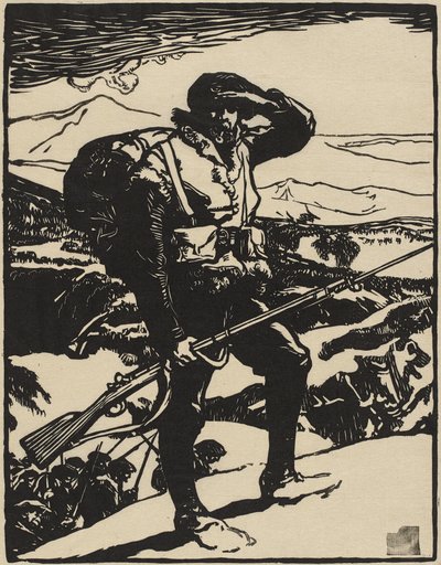 ライン平原を見る 作： Auguste Lepere
