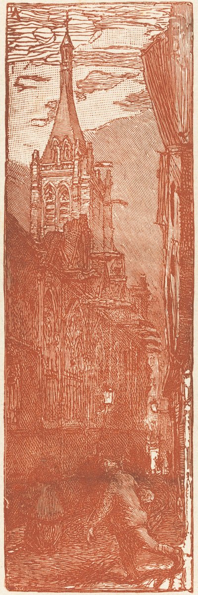 1901年に出版されたサン・セヴラン。 作： Auguste Lepere