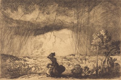 砂丘の嵐、バンディー 砂丘の嵐、バンディー。 作： Auguste Lepere