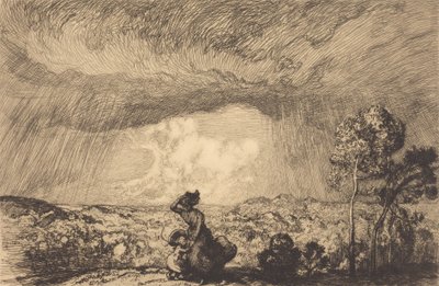 砂丘の嵐、バンディー 砂丘の嵐、バンディー。 作： Auguste Lepere