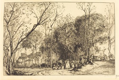 サンマルタンの夏、過去の結婚式 作： Auguste Lepere