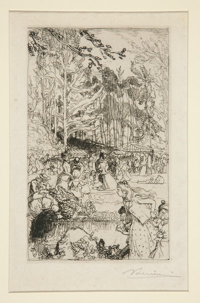 ナントの日曜日の午後 作： Auguste Lepere