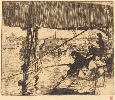 ベルシー橋の下 (Sous le pont de Bercy) 作： Auguste Lepere
