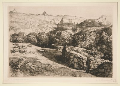 ポート デ ラ ムール (島の島) のビュー 作： Auguste Lepere