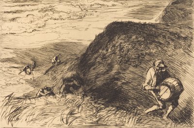 難破船、サン ジャン ド モン 難破船の略奪者、サン ジャン ド モン、1915 年。 作： Auguste Lepere