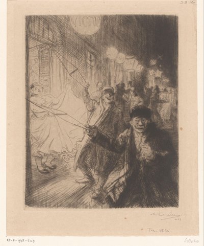 ネスの街並み 作： Auguste Lepère (signed by artist)
