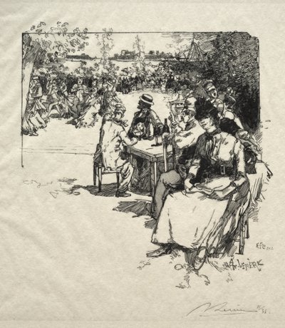 ボール アット ポワン デュ ジュール 作： Auguste Louis Lepère