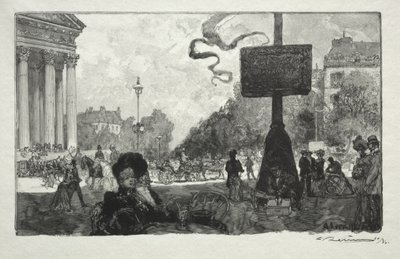 ロイヤルストリートの角 作： Auguste Louis Lepère