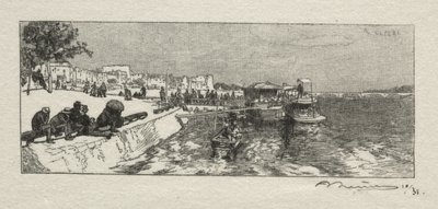 ベルシーの桟橋 作： Auguste Louis Lepère