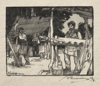 スラットメーカー 作： Auguste Louis Lepère