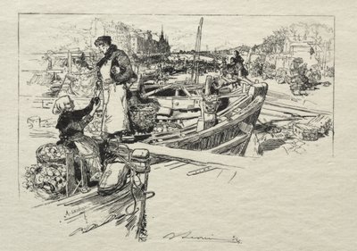 アップルマーケット、No.1 作： Auguste Louis Lepère