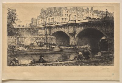 新しい橋 作： Auguste Louis Lepère