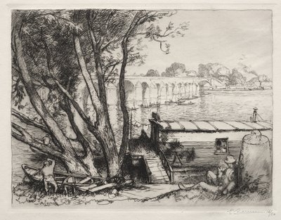 ポワシー橋 作： Auguste Louis Lepère