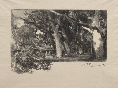森の昼 作： Auguste Louis Lepère