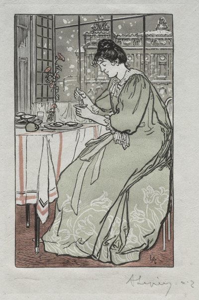 パリ年鑑、1897年: 冬 作： Auguste Louis Lepère