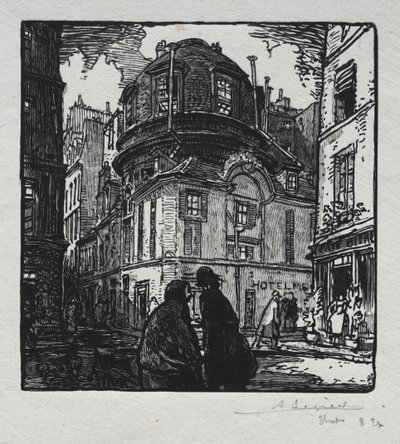 ホテル コルベールの眺め 作： Auguste Louis Lepère