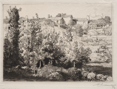 ムレの村 作： Auguste Louis Lepère