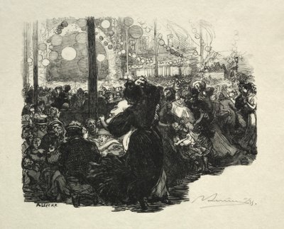 7月14日、ベルヴィル通り、午前10時 作： Auguste Louis Lepère