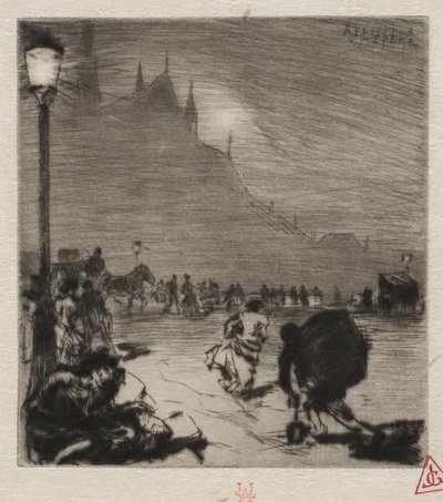 ポンオーダブルスの角。 作： Auguste Louis Lepère