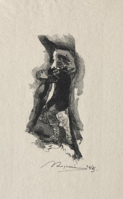 Sept-Cavernesパレードで。 作： Auguste Louis Lepère