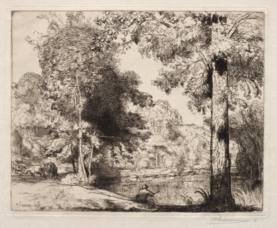 エッジオブライフ、1908年。 作： Auguste Louis Lepère
