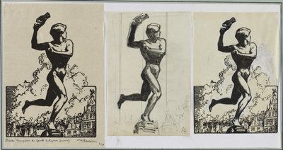 アンティゴラス・ジャイアンツの勝者ブラド 作： Auguste Louis Lepère