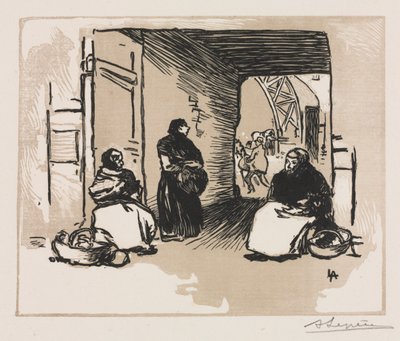 パン売り、1889。 作： Auguste Louis Lepère
